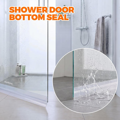 Holikme Weather Stripping Door Seal, Shower Door Seal Strip,1.8" W-33Feet | Flexible Door Seal, Seals Gaps up to 1.2", Helps Reduce Air Leaks & Dust, For Doors & Windows