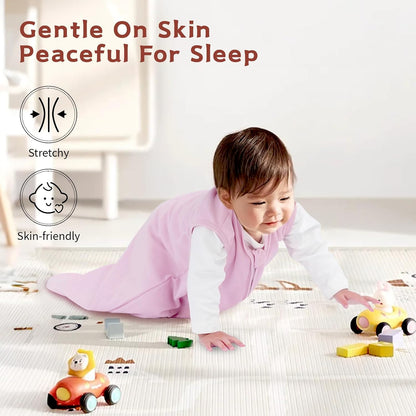 Baby Sleep Sack 0-6 Months, 100% Cotton Wearable Blanket, 0.5 Tog, 3 Pack