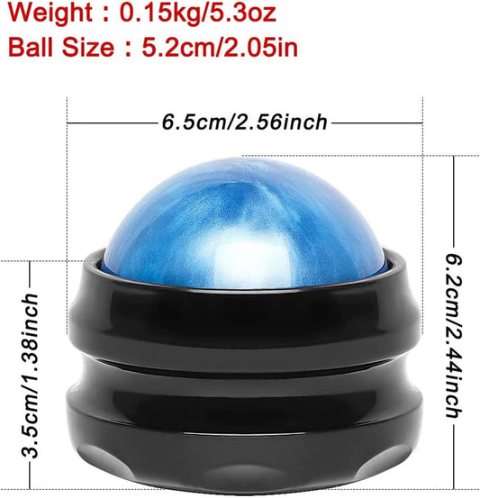 WOVTE Massage Ball, Lacrosse Balls, Self Massage Tool for Sore Muscles, Shoulders, Neck, Back, Foot, Body, Deep Tissue, Trigger Point, Muscle Knots, Yoga and Myofascial Release (Blue)