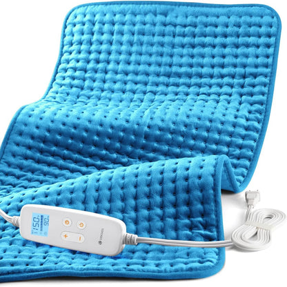 CooCoCo FSA Eligible HSA Hip Heating Pad for Hip and Sciatica Pain Relief | Heated hip brace, 6 heat levels, 4 timers, adjustable wearable fit, soft plush lining for hip, thigh, buttock and lower back