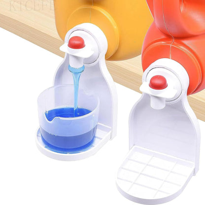 Laundry Detergent Cup Holder, Detergent Drip Catcher | Fabric Softener Liquid Tray Dispenser Organizer Drip Catcher, Laundry Accessories, Keep Laundry Room Tidy (2 Pack)
