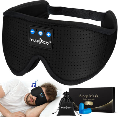 MUSICOZY Sleep Headphones Bluetooth 5.4 Sleep Mask with HD Sound