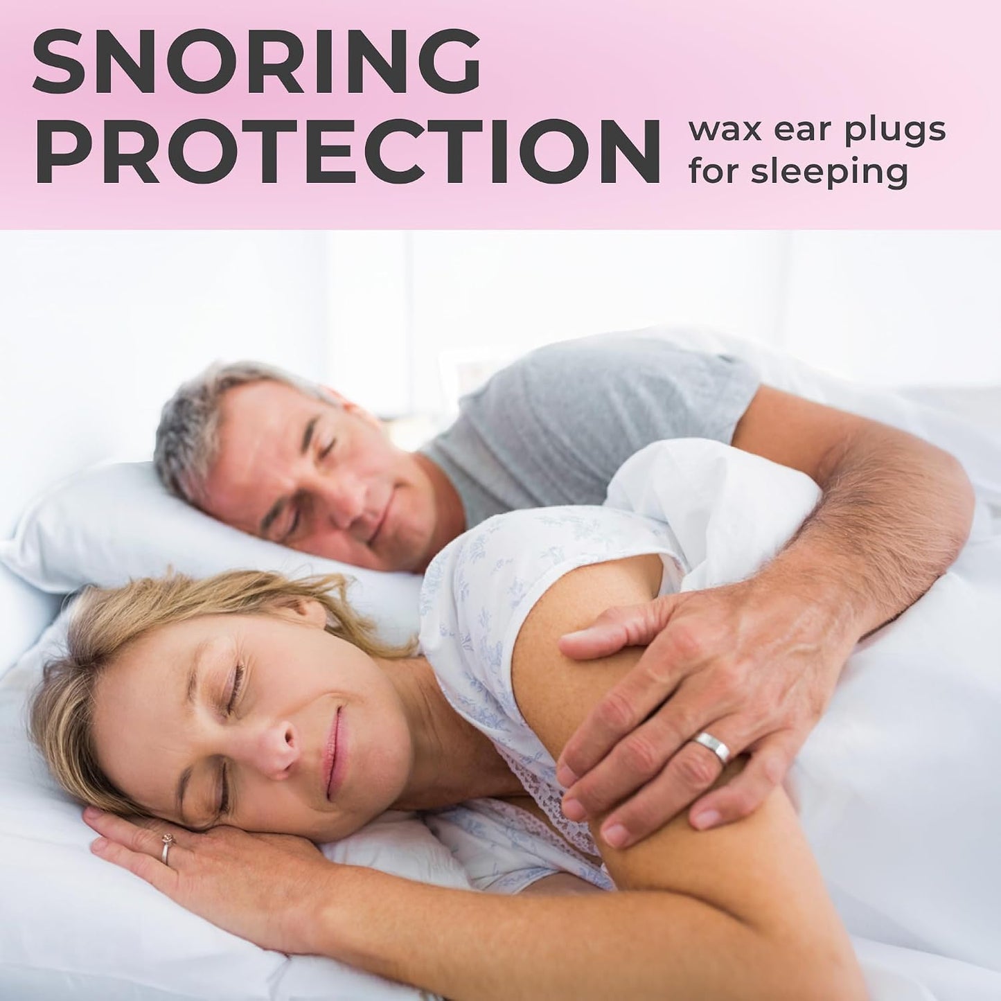 PQ Silicone Gel Ear Plugs for Sleeping and Swimming - 50 Noise Cancelling Earplugs, Ear Protection with Sound Blocking Level 32Db, Soft Wax Pillows (50 Pillows), Color: White