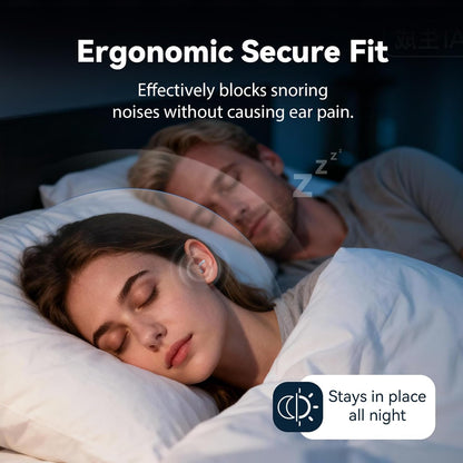 Ear Plugs for Sleeping, 35dB Reusable Soft Silicone Earplugs