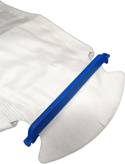 Vakly Large Refillable Ice Bags 6.5 x 14 [Pack of 5] – Reusable Ice Pack with Clamp Closure, Soft Outer Covering & Leak-Resistant Inner Layer for Hospital, Home & Sports Use