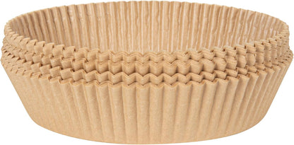 Restaurantware-Pastry Tek 8.1 x 5.5 x 1.8 Inch Air Fryer Liners, 100 Rectangle Air Fryer Baskets - No-Stick Silicone Coating, Unbleached, Food-Grade Paper Liners, For Steamer, Microwave, Oven