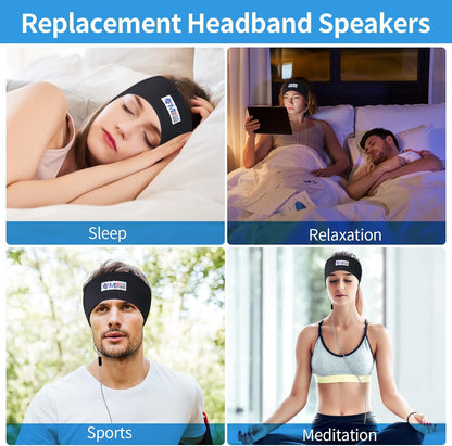 Sleep Ultra Thin Pillow Speakers Headphones 3mm Brown 3.5mm Interface | Headband Headphone Replacement