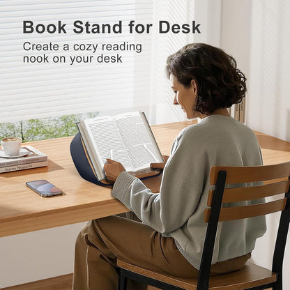 ERGONOV Lap Beanbag Book Stand for Hands Free Reading Comfortable Reading Pillow Stand Minimize Neck Strain Perfect Idea for Book Lovers in Dorm Room or Anywhere Else with Bookseat(Gray) | Minimize Neck Strain Perfect Idea for Book Lovers in Dorm Room or