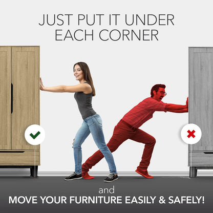 X-Protector Furniture Lifter Tool - Premium Furniture Jack Lifting Tool | Lift Furniture Easily - Appliance Lifter with 4.3" Adjustable Height - Ideal Jack to Lift Furniture Easily with No Effort