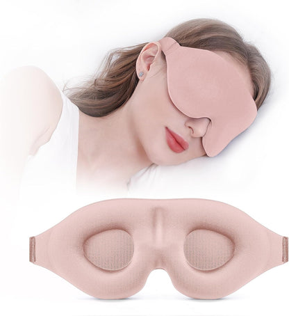 YIVIEW Sleep Mask for Side Sleeper, Light Blocking Zero Pressure Blindfold