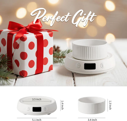 Candle Warmer,Wax Melt Warmer, Wax Warmer for Scented Wax, Wax Cube Burner | Wax Melter, 3 Temp Setting, 1-9H Auto Shut Off Timer, Electric Scented Wax Melter, Home Bedroom Office Use,Coffee Mug Warmer