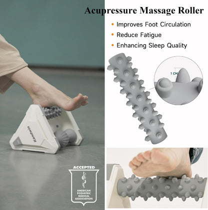 Icing Foot Roller Massager for Plantar Fasciitis Relief, Cold Therapy Massage Tool for Heel Arch Pain & Sore Tired Feet, Runners, Athletes, Standing Workers, Home Office Gym Use, Grey