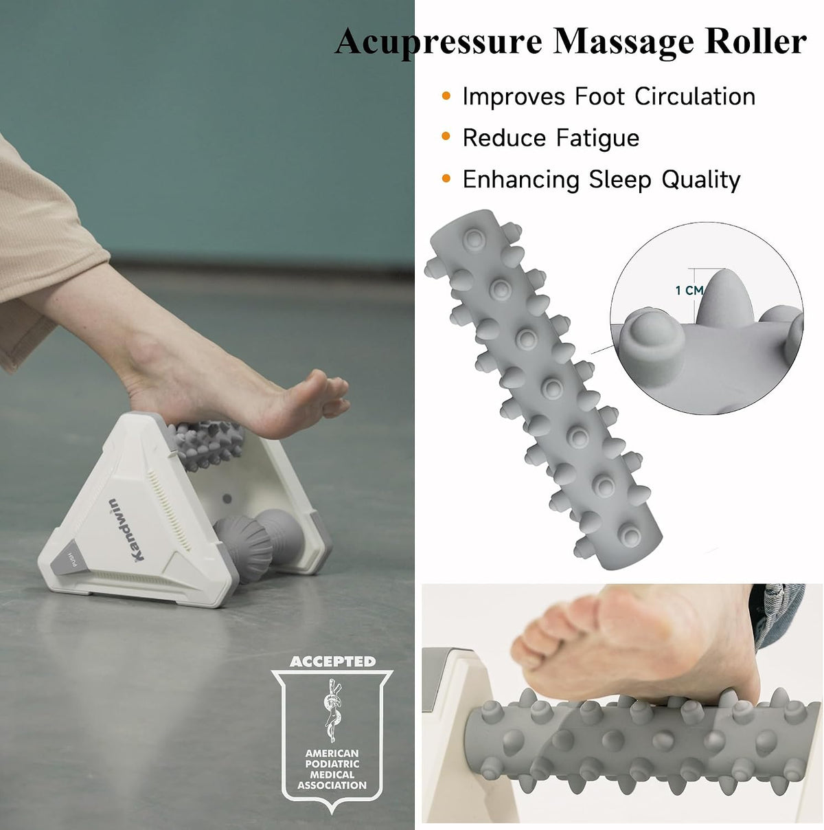 Icing Foot Roller Massager for Plantar Fasciitis Relief, Cold Therapy Massage Tool for Heel Arch Pain & Sore Tired Feet, Runners, Athletes, Standing Workers, Home Office Gym Use, Grey