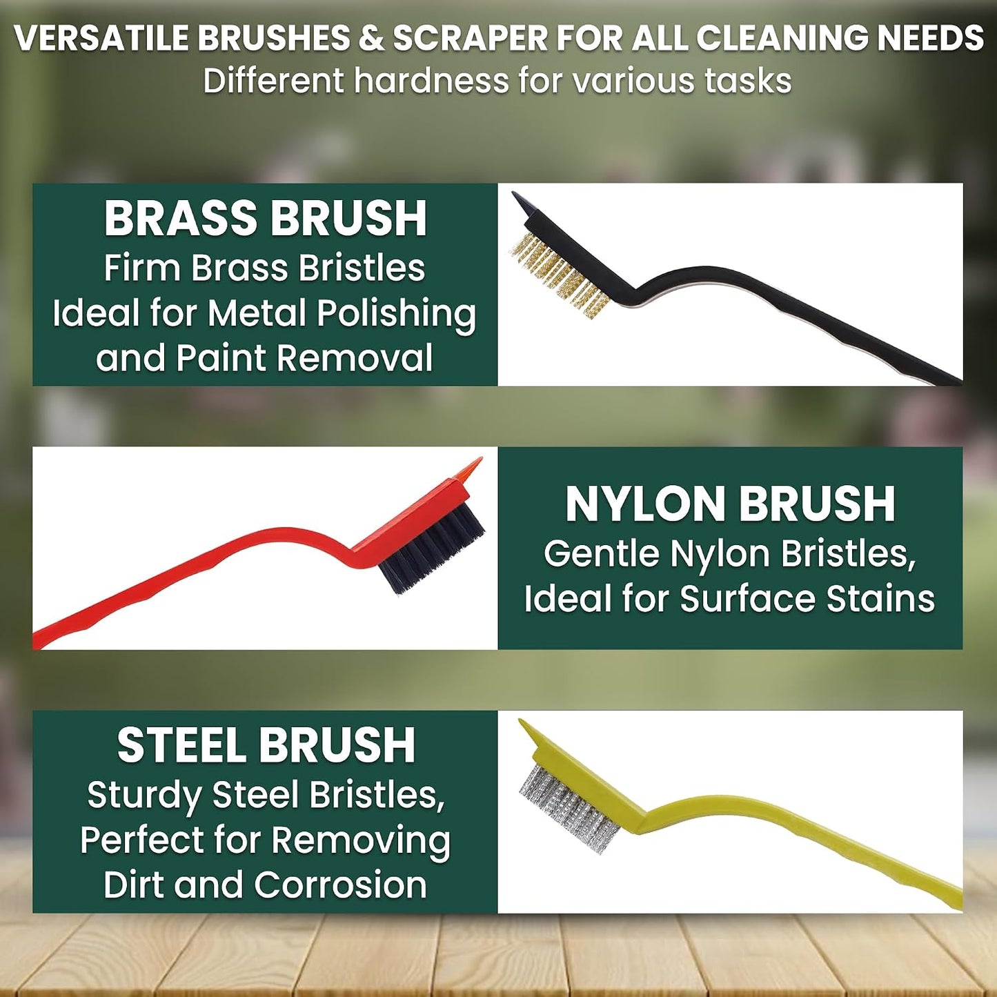8 Pcs Crevice Cleaning Brush Set – Hard Bristle Cleaning Tools for Grout, Gaps & Narrow Spaces – Multi-Purpose Grout Brush, for Cleaning Bathroom, Shower, Window Tracks, Kitchen | Multi-Purpose Grout Brush for Bathroom, Shower, Window Tracks & Kitchen