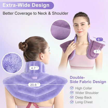 SuzziPad Neck & Shoulder Heating Pad Microwavable for Discomfort Reduction