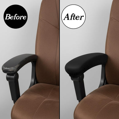 2-Pack Computer Chair Arm Covers,Black Office Chair Arm Rest Cover