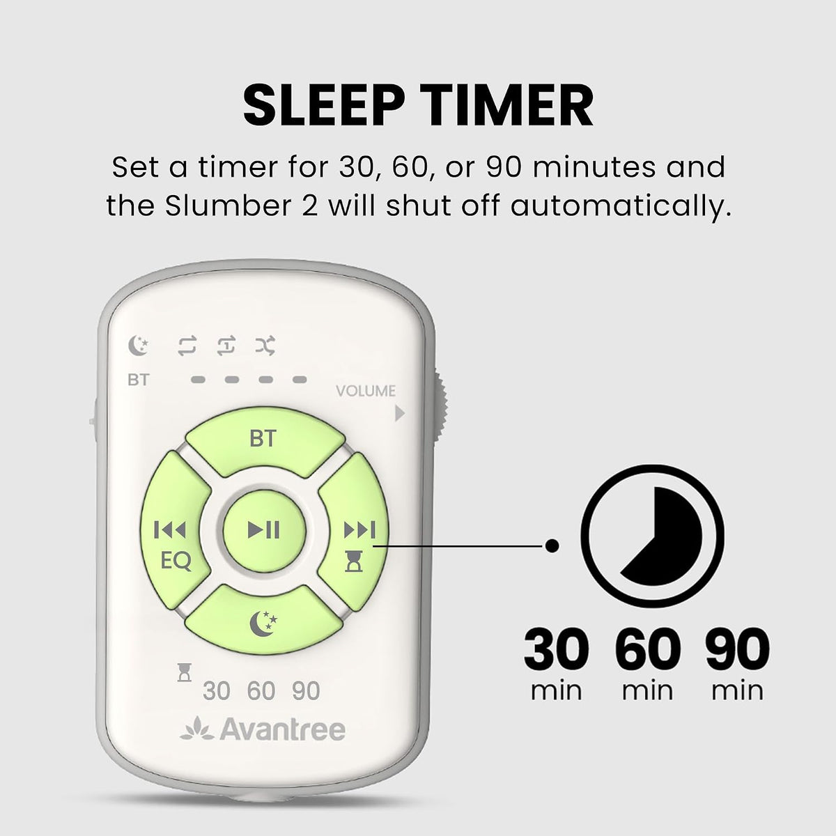 Avantree Slumber 2 - Bluetooth Pillow Speaker for Side Sleepers
