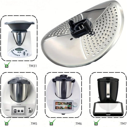 TM7/TM6/TM5 Protective Cover Cutter,Compatible For Thermomix | Protective blade cover for TM5/TM6/TM7, Stainless Steel Vegetables peeler cutter attachment