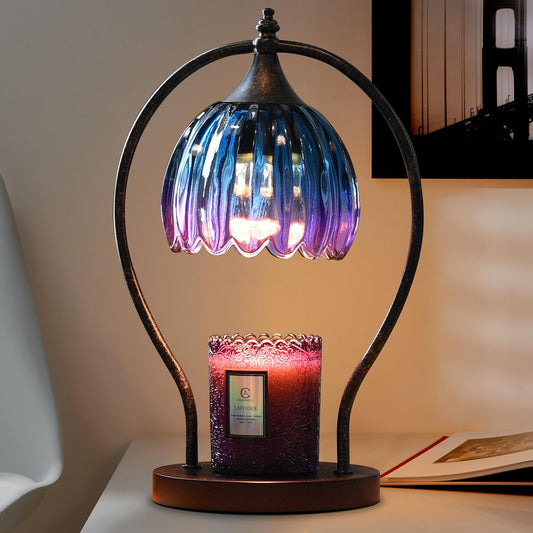 GOODBUY Candle Warmer Lamp with Timer Dimmable: Electric Candle Warmer Birthday Gifts for Women Mom - Candle Lamp Warmer House Warming Gifts New Home Decor - Wax Warmer for Jar Candles with 2 Bulbs