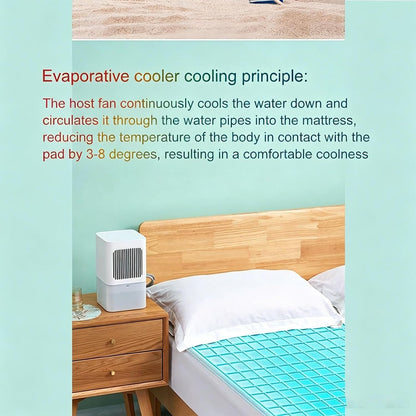 Cooling Mattress Pad System, Water Cooled Bed Topper with Remote Control and 3 Level Temperature Adjustment for Double Bed Night Sweat and Hot Sleeper Comfort Use