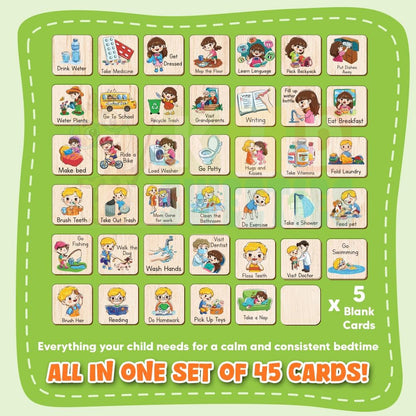 Morning Routine Chart for Toddler, Daily Routine Chart for Kids Age 2-6, Morning Schedule for Boy Girls, Visual Schedule, Chore Chart for Kids