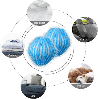 Pet Hair Remover Laundry, Microfiber Washing Machine Balls 12 Pieces, Reusable Lint Catcher Tool for Dogs and Cats