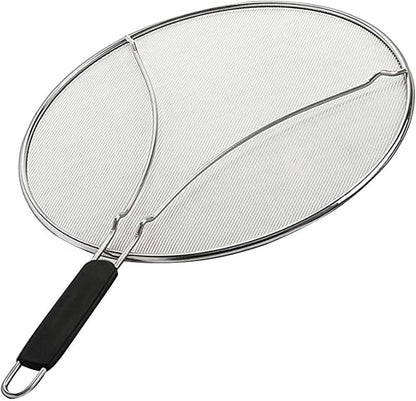 Grease Splatter Screen for Frying Pan 14" - Stops 99% of Hot Oil Splash