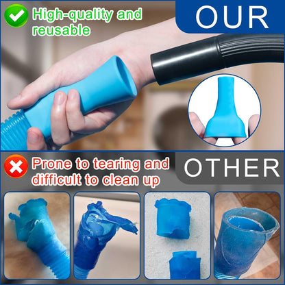 Dryer Vacuum Hose Attachment and Dryer Vent Cleaner Kit Compatible with Most Vacuum Cleaner, Twrrnbv Reusable Lint Trap Cleaning Tool for Dryer Lint Vac Attachment and Fire-Safe Dryer Duct Cleaner