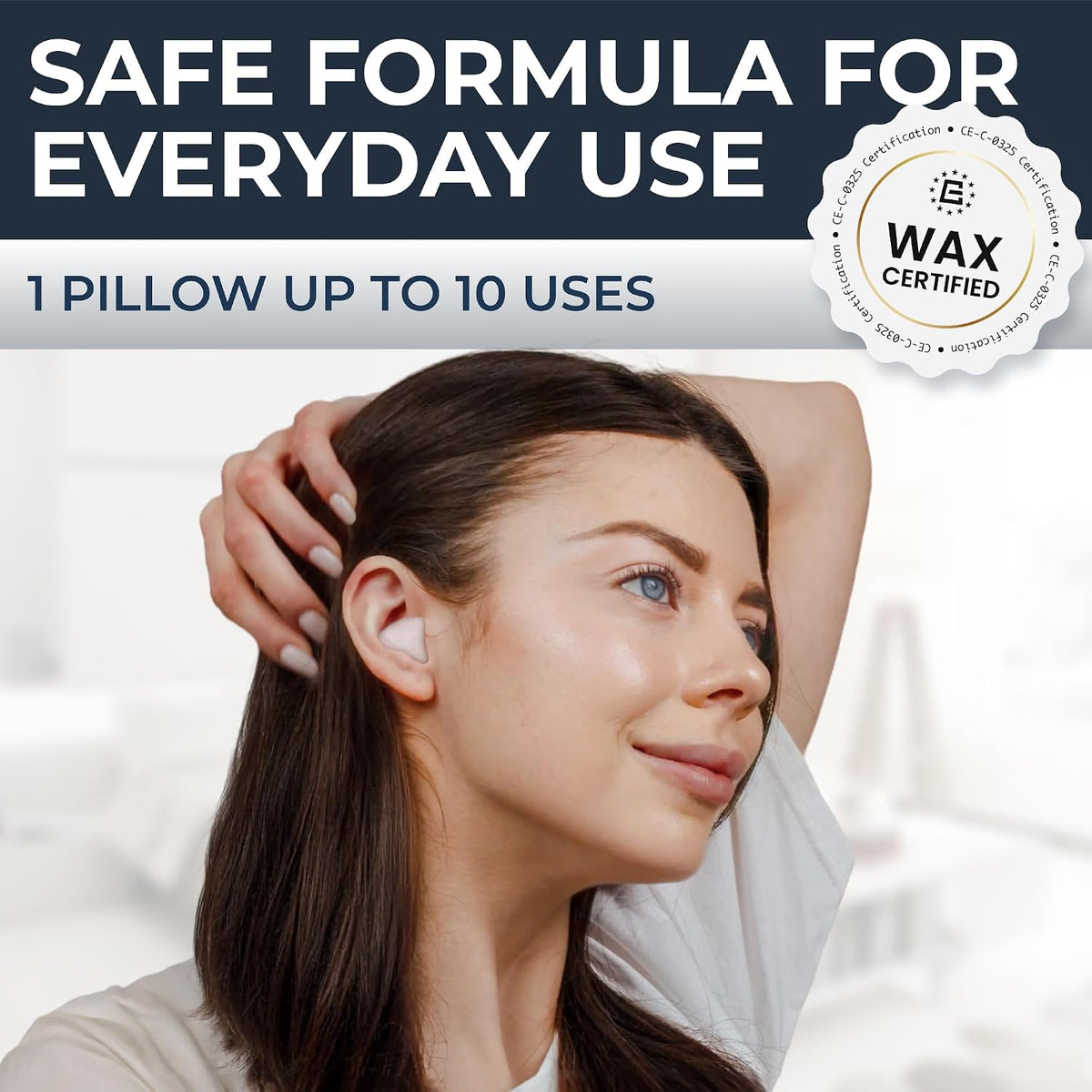 Peace&Quiet PQ Wax Ear Plugs for Sleeping - 30 Silicone Wax Earplugs