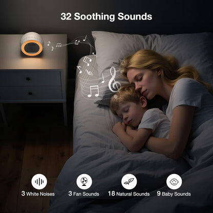 Sound Machine for Baby&Adults with Light, White Noise for Sleeping
