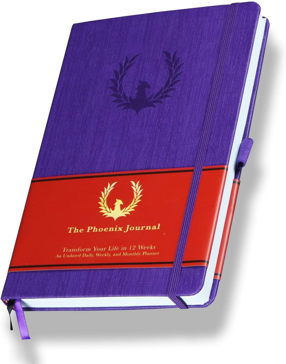 The Phoenix Journal - Quarterly Goal Planner, Daily Planner Journal & Organizer for Goal Setting, Productivity & Focus - Undated 12 Week Planner, Weekly & Monthly Planning, Habit Tracking - Hardcover - Black