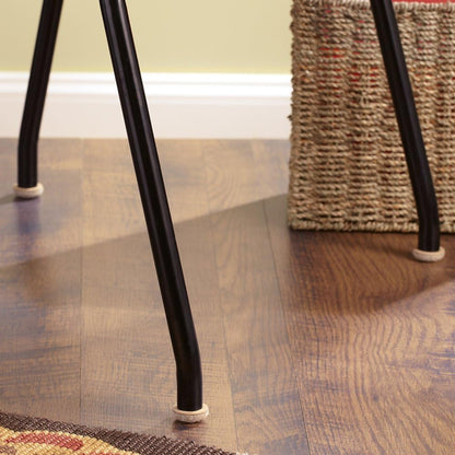 Super Sliders Secure Grip Formed Felt Movers for Furniture to Protect Hard Surfaces, 1.5", Walnut Brown (4 Pack)