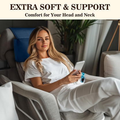 Recliner Headrest Pillow, Adjustable Comfort Neck & Head Support Pillow