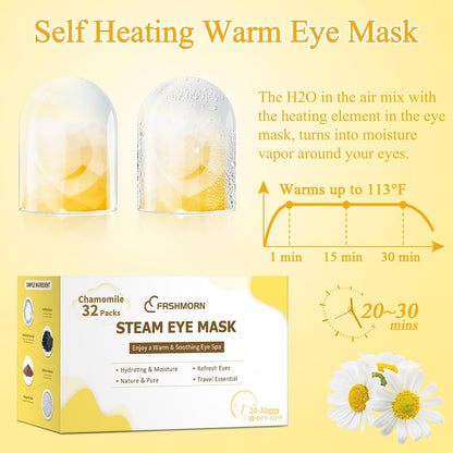 Steam Eye Mask Heated Eye Masks For Dry Eyes, Unscented
