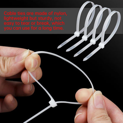 32-Piece Lint Trap and Cable Ties Set for Washing Machine, Includes 8 Nylon Mesh Lint Traps and 24 Cable Ties, Easy and Effective Lint Filtration (White)
