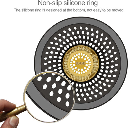 LEKEYE Drain Hair Catcher/Bathtub Shower Drain Hair Trap/Strainer Stainless Steel Drain Protector(Patented Product) | Stainless Steel