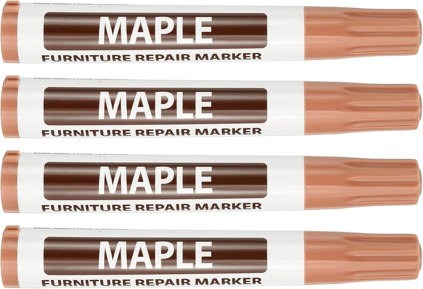 PATIKIL 4Pcs Furniture Markers Touch Up, Furniture Repair Kit Wood Markers for Scratches Wood Floor Holes Tables, Grey
