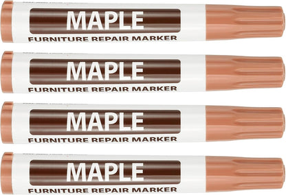 PATIKIL 4Pcs Furniture Markers Touch Up, Furniture Repair Kit Wood Markers for Scratches Wood Floor Holes Tables, Grey