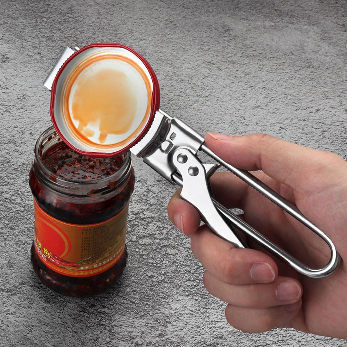 Master Jar & Bottle Opener,Adjustable Multifunctional Stainless Steel Can Opener Jar Lid Gripper,Manual,Kitchen Accessories（Silver）