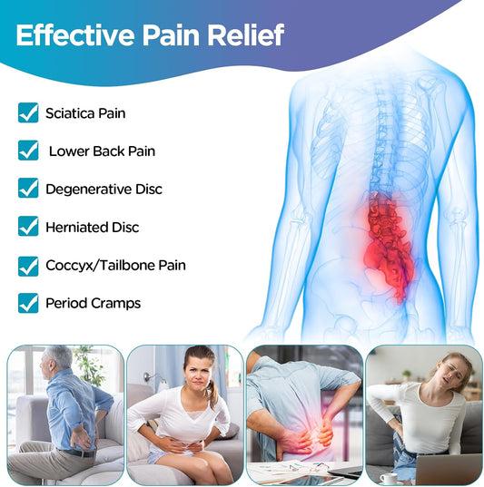 Comfytemp Ice Pack for Back Pain Relief, 2Pcs, Sciatica Ease Brace Reusable