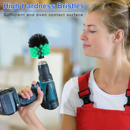 Drill Brush Nylon Drill Brush Attachment Electric Power Scrubber Scrub Brush Multi Purpose Cleaning Supplies for Drill Bathroom Surfaces Tub Grout Shower Kitchen Tile Auto Car (Multicolor, 6 Pcs)
