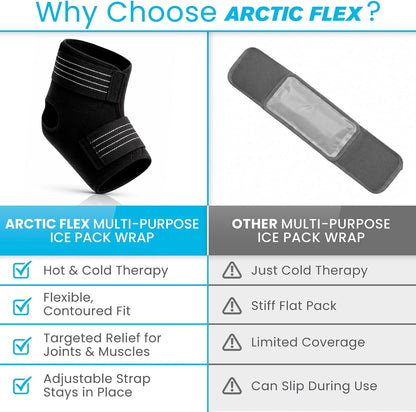 Arctic Flex Ice Pack for Injuries - Ankle, Knee, Elbow & Hand Pain Relief