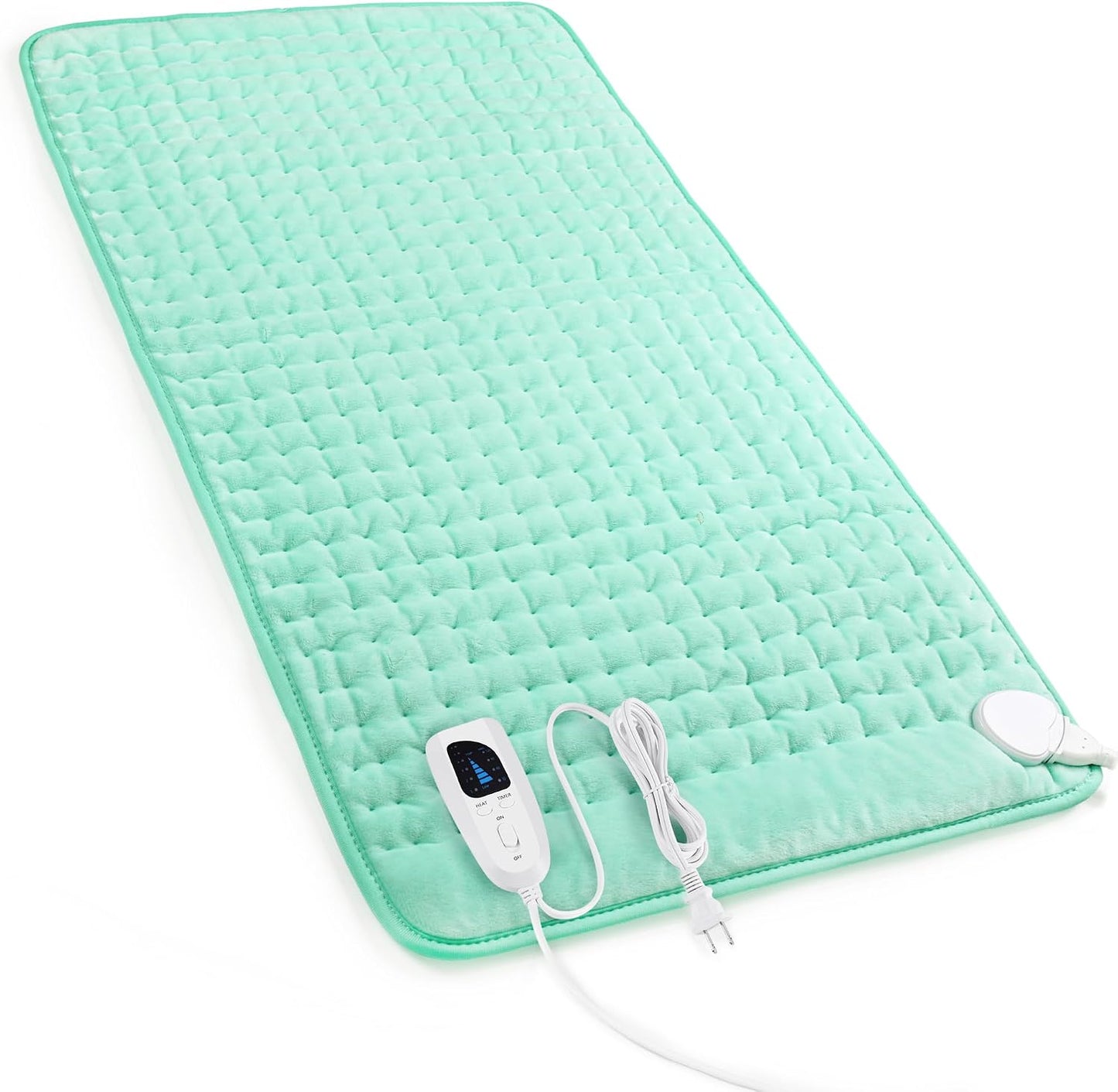 Heating Pad,Heated Blanket,Heating Pad for Back Neck,Grey,24x12 Inch | Electric Heating Pad,Dry/Moist Heat Heating Pads,Heating Pads for Shoulder,Abdomen,Heat Pad for Women Men,Birthday Gift