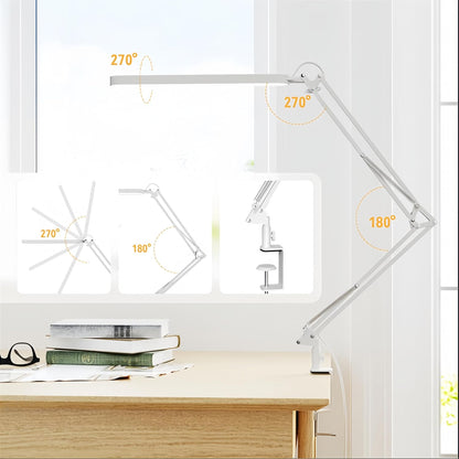 SKYLEO Desk Lamp for Home Office, Eye Comfortable LED Desk Light for Long Hours, Adjustable Swing Arm with Memory Function, Black