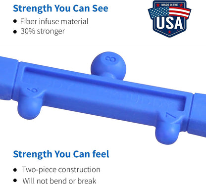 Body Back Buddy Classic Back Massager & Neck Massager for Pain Relief, Blue | USA Made Dual Massage Hooks For Back, Shoulder, And Neck, Muscle Knot Remover For Trigger Point Therapy And Full Body Relief