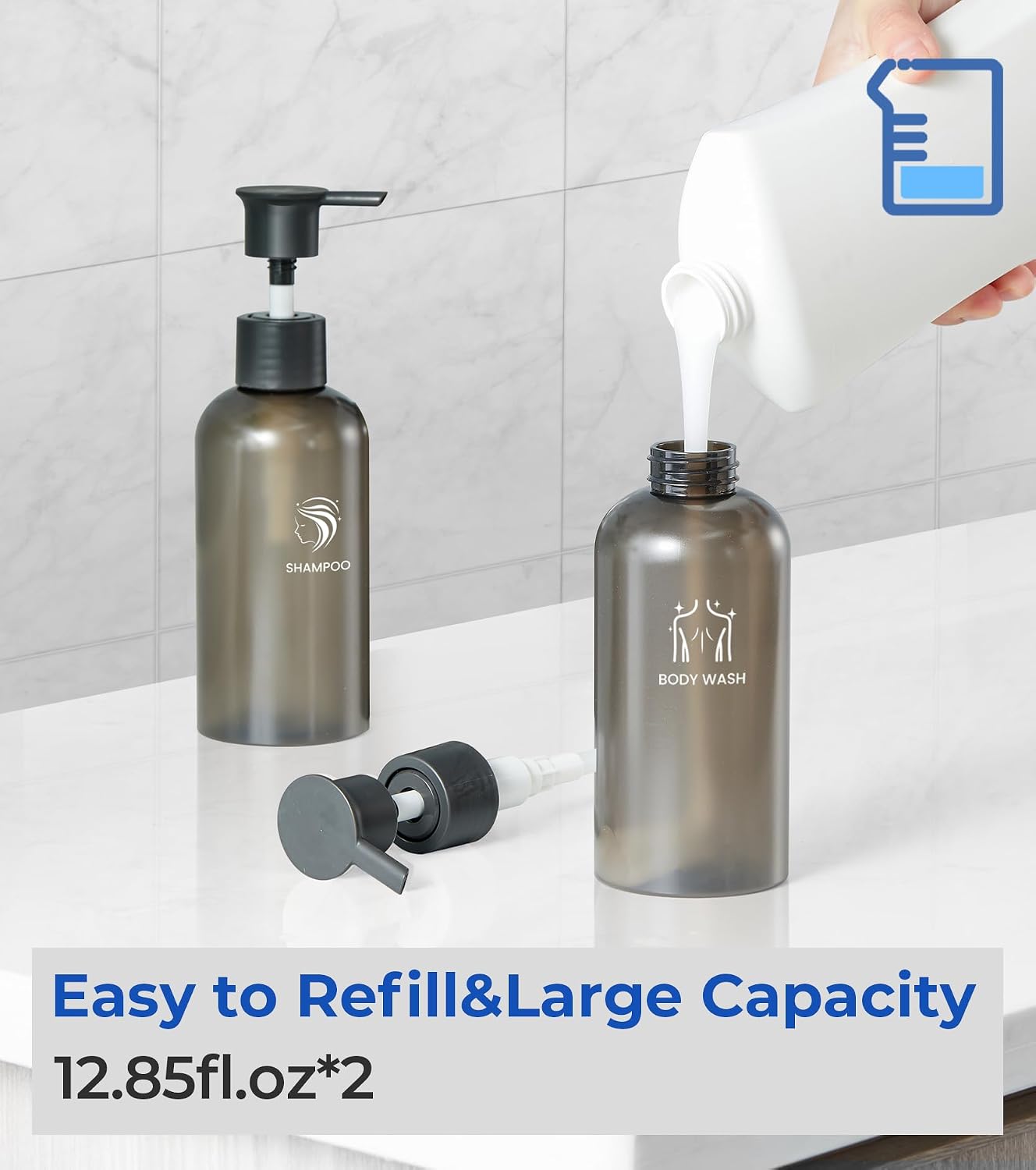 Shampoo and Conditioner Dispenser Shower Soap Dispenser 3 Chamber No Drill Shampoo Dispense for Shower Wall Mounted Shower Shampoo Dispenser 3 Chamber for Bathroom Hotel 3 * 13.37 fl.oz Black
