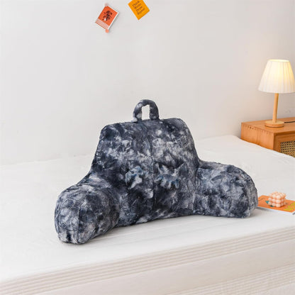 A Nice Night Ivory Reading Pillow, 18.5" Bed Wedge Pillows with Arms