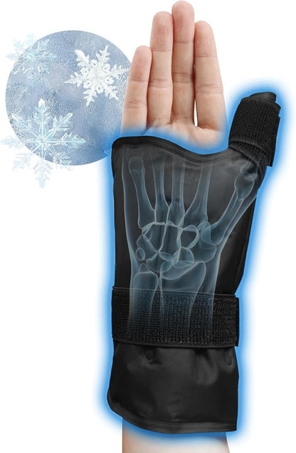 Gel Soft Flexible Ice Packs for Injuries, Reusable Cold Pack, Hot Cold Compress for Joint&Muscle Pain, Surgery Recovery, Inflammation, Swelling, Face, Head, Wrist, Ankle&Foot Injury, 4 Pack-5.1"x6.3"