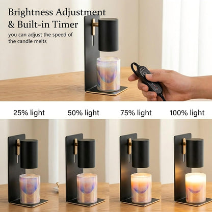 MOAFINA White Candle Warmer Lamp with Timer,Height Adjustable Dimmable
