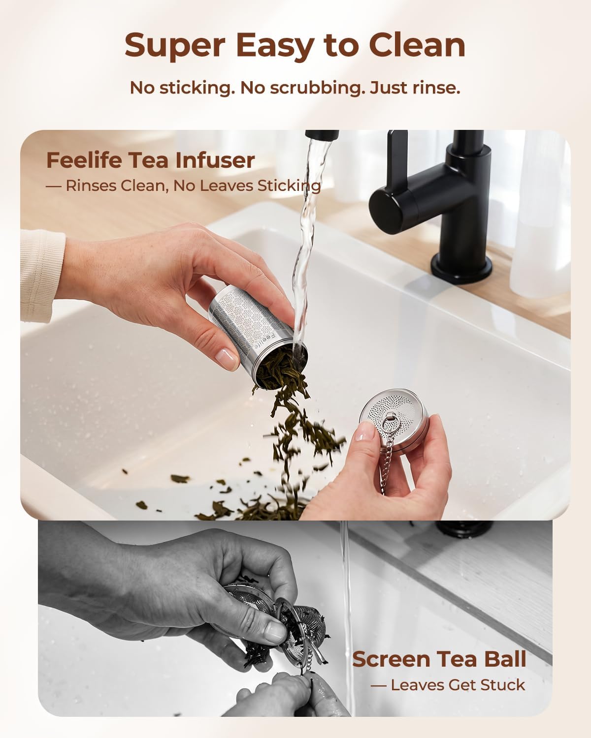 Large Snowflake Stainless Steel Tea Infuser for Loose Leaf Tea Ball | 2” x 2.8” Ultra-Fine Mesh Tea Strainer & Spice Ball for Cooking, Loose Leaf Tea Steeper for Cup Mug Teapot Pitcher Bottle